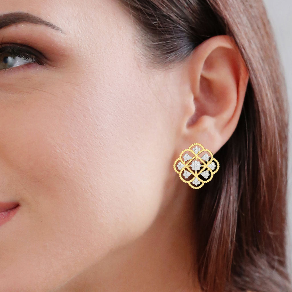 Gold plated stud Earrings - 3 designs – Simpliful Jewelry